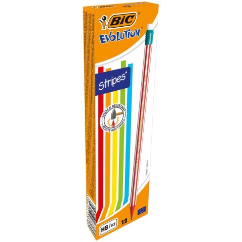 Ołówek Evolutiom Stripes HB Bic (8960342) Bic