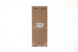 Opakowanie ozdobne Paw na butelkę naturalne 10szt szara [mm:] 75x75x 310 (OP-PN-1) Paw