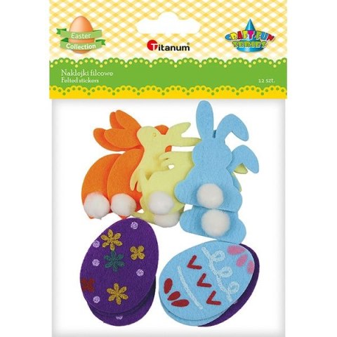 Ozdoba filcowa Craft-Fun Series Wielkanoc zajączki i pisanki Titanum (5005) Titanum