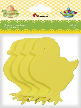 Ozdoba piankowa Craft-Fun Series Kurczaki 4 szt. Titanum (DIY-S24) Titanum