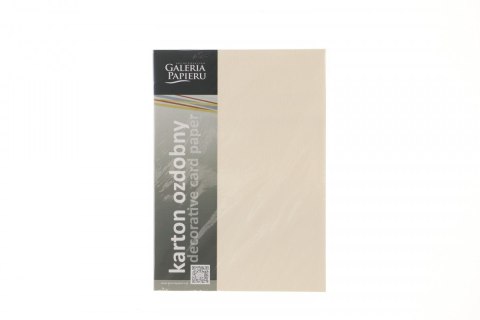 Papier ozdobny (wizytówkowy) ryps kremowy A4 kremowy 180g Galeria Papieru (201822) Galeria Papieru
