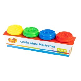 Plastelina 4 kol. 4 tuby ciasto-masa mix 56g Smily Play (SP83347) Smily Play