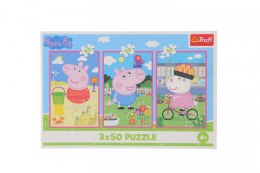 Puzzle Peppa Pig Siła przyjaźni 3x50 el. Trefl (34877) Trefl