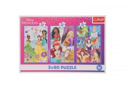 Puzzle Princess Księżniczki przyjaciółki 3x80 el. Trefl (34884) Trefl