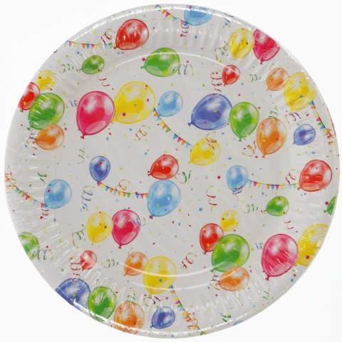 Talerz jednorazowy 18 cm papier śr. 180mm Pol-mak Pol-mak