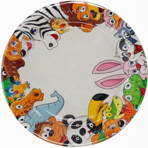 Talerz jednorazowy 18 cm papier śr. 180mm Pol-mak Pol-mak