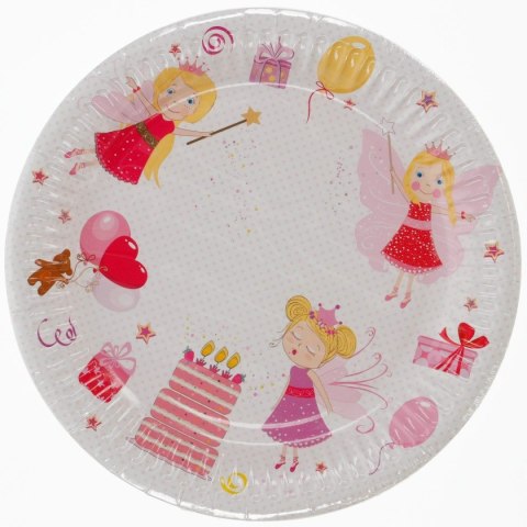 Talerz jednorazowy 18 cm papier śr. 180mm Pol-mak Pol-mak