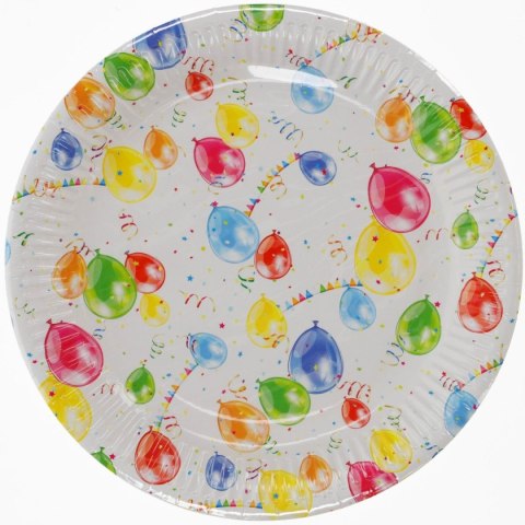 Talerz jednorazowy papier śr. 22mm 8 szt Pol-mak Pol-mak