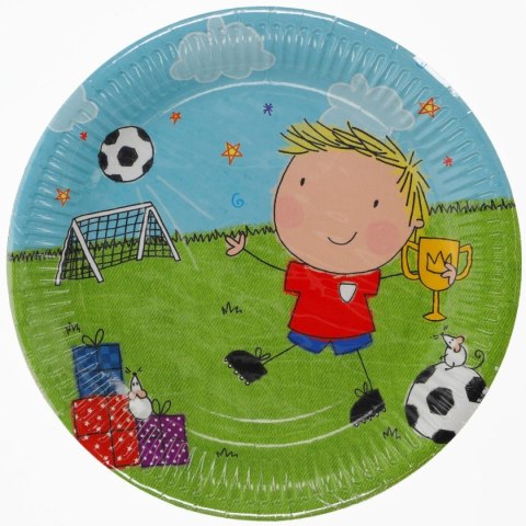 Talerz jednorazowy papier śr. 22mm 8 szt Pol-mak Pol-mak