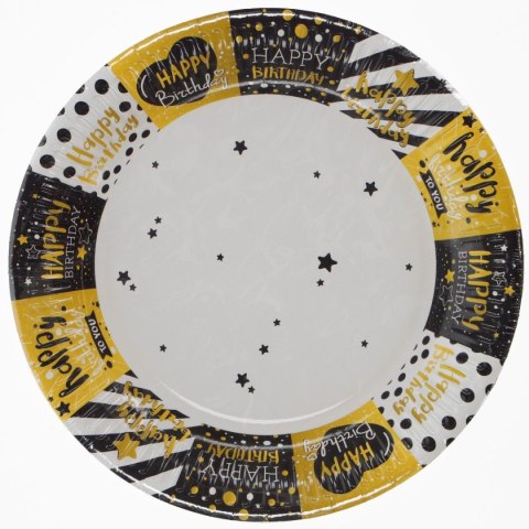 Talerz jednorazowy papier śr. 22mm 8 szt Pol-mak Pol-mak