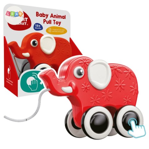 Zabawka edukacyjna jeżdżący słonik eco Lean (22908) Lean