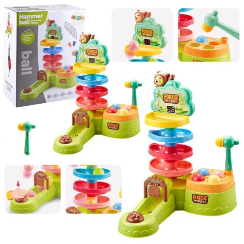 Zabawka edukacyjna tor dla kulek młotek Lean (22855) Lean