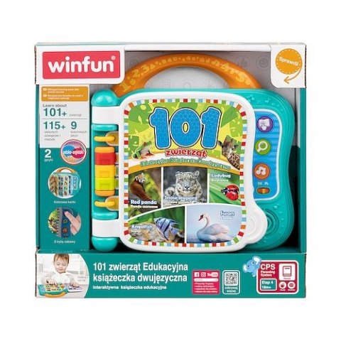 Zabawka edukacyjna Książeczka edukacyjna 101 zwierząt dwujęzyczna Smily Play (240402) Smily Play