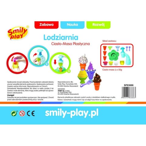 Zestaw kreatywny Ciasto-masa lodziarnia Smily Play (SP83686) Smily Play