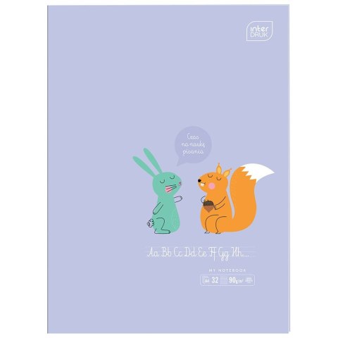 Zeszyt A4 B&B Kids Pastel 31k. 90g trzy linie Interdruk (ZEA432K=) Interdruk