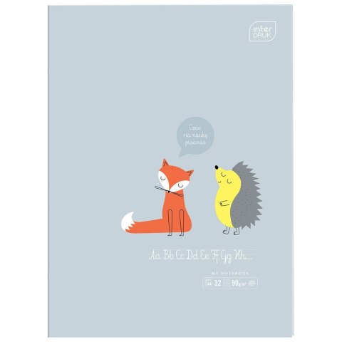 Zeszyt A4 B&B Kids Pastel 31k. 90g trzy linie Interdruk (ZEA432K=) Interdruk