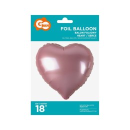Balon foliowy serce jasnoróżowy 18 cali 18cal Godan (hs-s18jr) Godan
