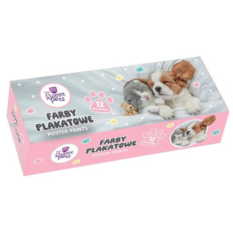 Farby plakatowe The Sweet Pets kolor: mix 20ml 12 kolor. Beniamin (2266) Beniamin