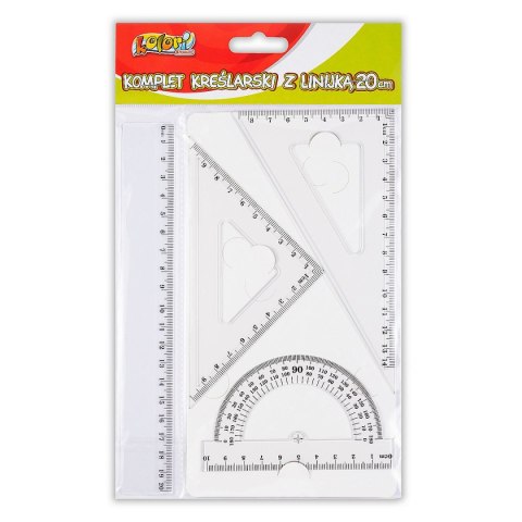 Komplet geometryczny KOLORI 4 el. Penmate Kolori (TT6663) Penmate Kolori