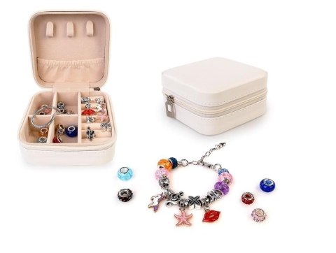 Koraliki dla dziewczynki Zestaw do tworzenia biżuterii w kuferku Artyk (137501) Artyk