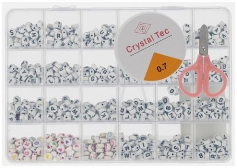 Koraliki dla dziewczynki literki Mega Creative (543673) Mega Creative