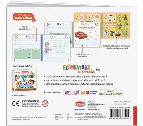 Książeczka edukacyjna Przygoda z Czytaniem. Elementarz. Ćwiczenia Ameet (PCC 9305) Ameet
