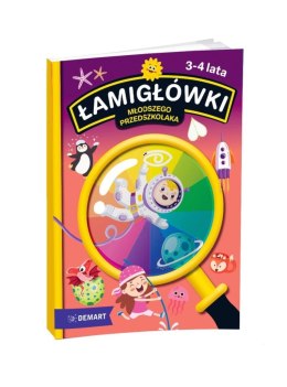 Książeczka edukacyjna Łamigłówki młodszego przedszkolaka. Wiek 3-4 lata Demart Demart