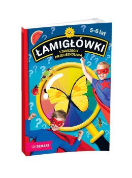 Książeczka edukacyjna Łamigłówki starszego przedszkolaka. Wiek 5-6 lat dzień w roku dla dzieci 2-6 lat Demart Demart
