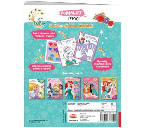 Książka dla dzieci Disney Księżniczka. Pomaluj mnie! Ameet (MAK 9101) Ameet