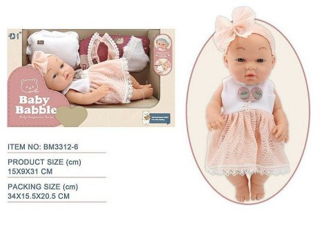 Lalka bobas z ubrankiem i poduszeczką [mm:] 300 Adar (612112) Adar