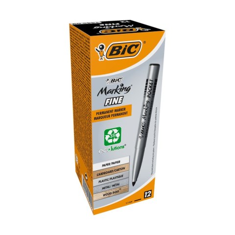 Marker permanentny 8209022 wkład czarny 1,1mm okrągła końcówka Velleda (1445) Velleda