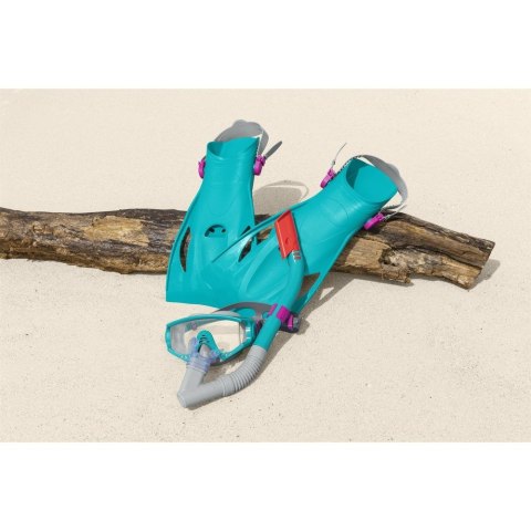 Maska pływacka Zestaw Do Nurkowania Maska, Rurka, Płetwy Czarny Best Way (17038) Best Way