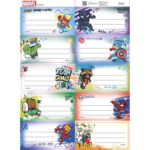 Naklejka na zeszyt Avengers Beniamin Beniamin