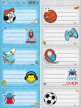 Naklejka na zeszyt Chlopiec Beniamin Beniamin