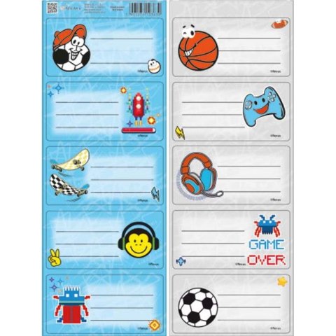 Naklejka na zeszyt Chlopiec Beniamin Beniamin