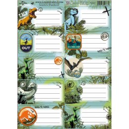 Naklejka na zeszyt Jurassic park Beniamin Beniamin