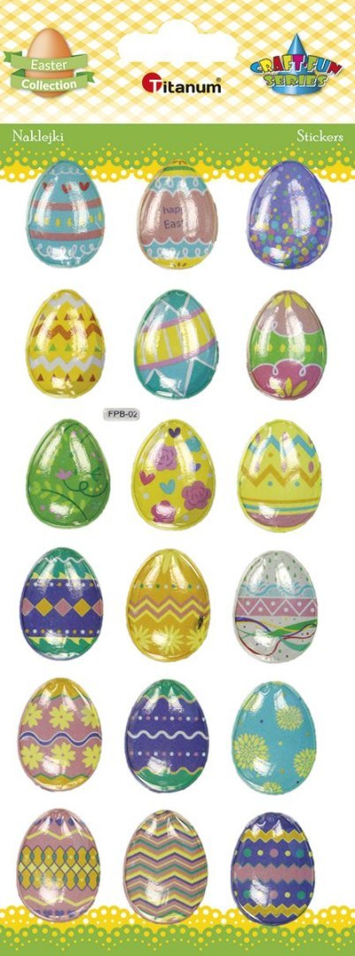 Naklejka (nalepka) Craft-Fun Series wypukłe pisanki Titanum (FPB02) Titanum