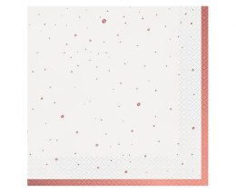 Serwetki Celebrate (różowo-złote), certyfikat FSC białe papier [mm:] 330x330 Godan (PW-SCRZ) Godan