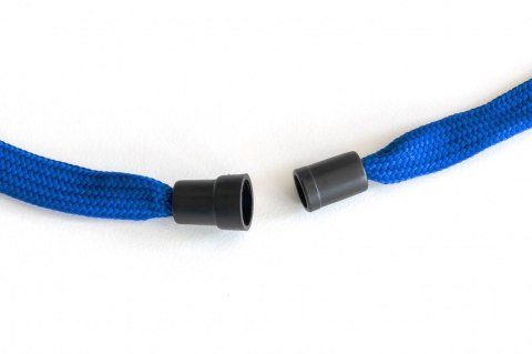 Smycz taśma wypinająca z karabińczykiem niebieska Argo (601287) Argo