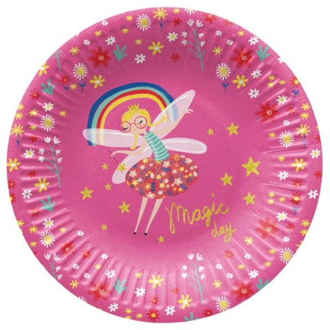 Talerz jednorazowy Fairy Unicorn tektura śr. 180mm 8 szt Paw (PPD8003800) Paw