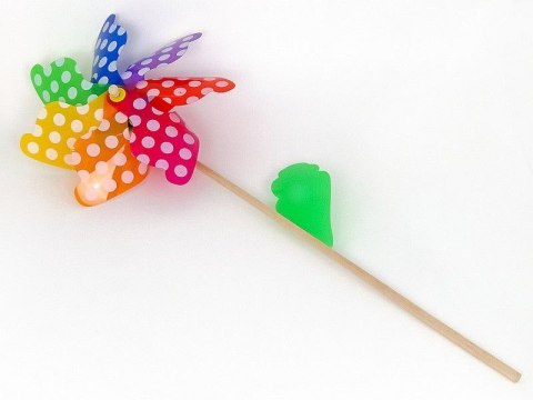 Wiatrak drewniany trzonek długośc 40 cm Adar (496989) Adar