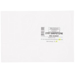 Cyfry samoprzylepne białe Farro Farro