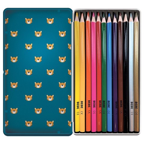 Kredki ołówkowe BB KIDS FRIENDS BOYS 12 K 12 kol. Noster (METALOWE OP) Noster