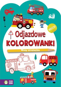 Książeczka edukacyjna Odjazdowe kolorowanki. Wozy strażackie Zielona Sowa Zielona Sowa