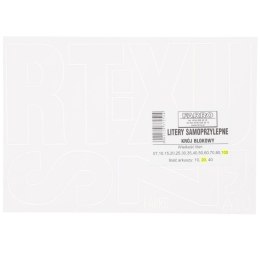 Litery samoprzylepne biały Farro Farro