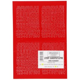 Litery samoprzylepne czerwony Farro Farro