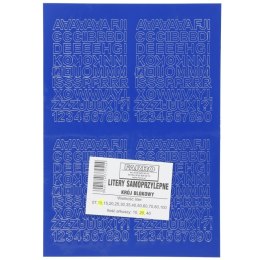 Litery samoprzylepne niebieski Farro Farro