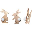 Ozdoba drewniana Craft-Fun Series klamerki drewniane króliczki Titanum (diy18-20) Titanum