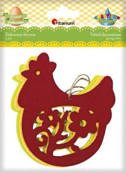 Ozdoba filcowa Craft-Fun Series zawieszka kura Titanum (wfb3) Titanum
