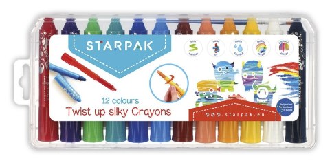 Pastele olejne wykręcane 12 kol. Starpak (491030) Starpak